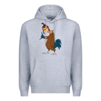 Heather Grey Chicken Joe is a Vibe Premium Hoodie - linhVisuals