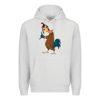 Dove Grey Chicken Joe is a Vibe Premium Hoodie - linhVisuals