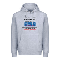 Heather Grey funny anesthesia anesthesiologist crna nurse t shirt Premium Hoodie - linhVisuals