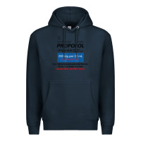 Navy funny anesthesia anesthesiologist crna nurse t shirt Premium Hoodie - linhVisuals