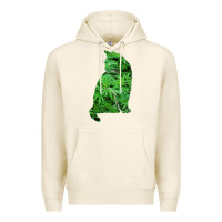 Tofu funny cannabis & cat lover marijuana weed smoker art t shirt Premium Hoodie - linhVisuals