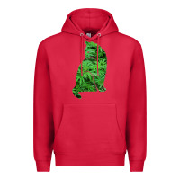 Cardinal funny cannabis & cat lover marijuana weed smoker art t shirt Premium Hoodie - linhVisuals