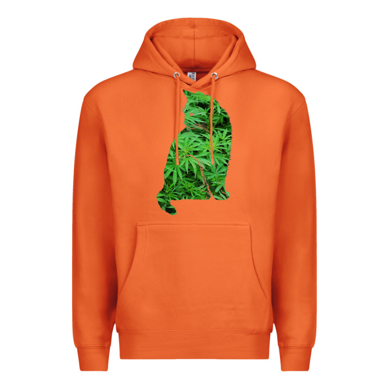 Funny Cannabis & Cat Lover Marijuana Weed Smoker Art T Shirt Premium Hoodie by linhVisuals | Teevron