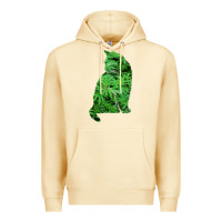 Pina Colada funny cannabis & cat lover marijuana weed smoker art t shirt Premium Hoodie - linhVisuals