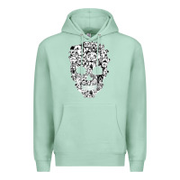 Seafoam funny pitbull skull dog skeleton halloween t shirt Premium Hoodie - linhVisuals