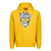 Lemon funny pitbull skull dog skeleton halloween t shirt Premium Hoodie - linhVisuals
