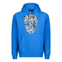 True Royal funny pitbull skull dog skeleton halloween t shirt Premium Hoodie - linhVisuals