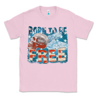 Bubblegum Pink Born to be free Classic Tee - FaDigitalArtStudio