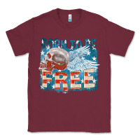 Burgundy Born to be free Classic Tee - FaDigitalArtStudio