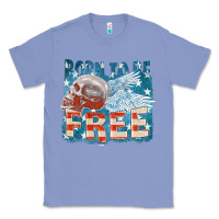 Colony Blue Born to be free Classic Tee - FaDigitalArtStudio