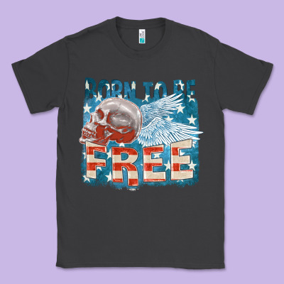 Born To Be Free Classic Tee Designed By Fadigitalartstudio