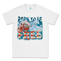 White Born to be free Classic Tee - FaDigitalArtStudio