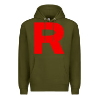 Army Green team rocket Premium Hoodie - linhVisuals