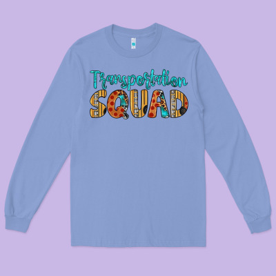 Transportation Squad Long Sleeve Tee Designed By Artiststas