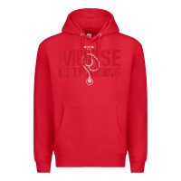 Red funny male nurse murse in training t shirt Premium Hoodie - linhVisuals