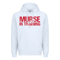 White funny male nurse murse in training t shirt Premium Hoodie - linhVisuals