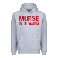 Heather Grey funny male nurse murse in training t shirt Premium Hoodie - linhVisuals