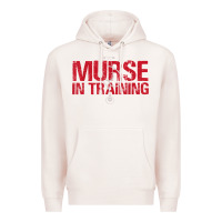 Pale Pink funny male nurse murse in training t shirt Premium Hoodie - linhVisuals