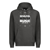 Charcoal Heather soulful house music deep house edm premium t shirt Premium Hoodie - linhVisuals