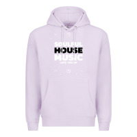 Lilac soulful house music deep house edm premium t shirt Premium Hoodie - linhVisuals