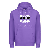 Purple soulful house music deep house edm premium t shirt Premium Hoodie - linhVisuals