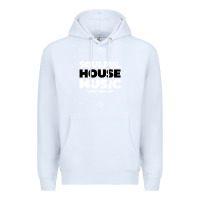 White soulful house music deep house edm premium t shirt Premium Hoodie - linhVisuals