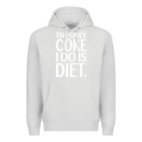 Dove Grey the only coke i do is diet Premium Hoodie - linhVisuals