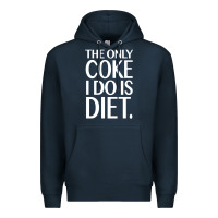 Navy the only coke i do is diet Premium Hoodie - linhVisuals