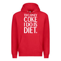 Red the only coke i do is diet Premium Hoodie - linhVisuals