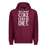 Burgundy the only coke i do is diet Premium Hoodie - linhVisuals