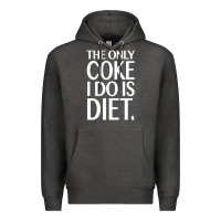 Charcoal Heather the only coke i do is diet Premium Hoodie - linhVisuals