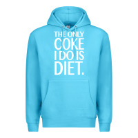 Ocean Blue the only coke i do is diet Premium Hoodie - linhVisuals