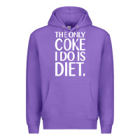 Purple the only coke i do is diet Premium Hoodie - linhVisuals