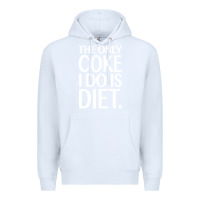 White the only coke i do is diet Premium Hoodie - linhVisuals