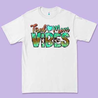 Tired Mom Vibes Premium Tee Designed By Cowhidedigitalart