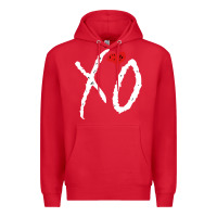 Red xo Premium Hoodie - linhVisuals