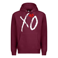 Burgundy xo Premium Hoodie - linhVisuals