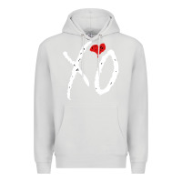 Dove Grey xo Premium Hoodie - linhVisuals