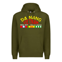 Army Green da nang vietnam war veteran military Premium Hoodie - linhVisuals