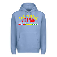 Colony Blue da nang vietnam war veteran military Premium Hoodie - linhVisuals