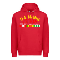 Red da nang vietnam war veteran military Premium Hoodie - linhVisuals