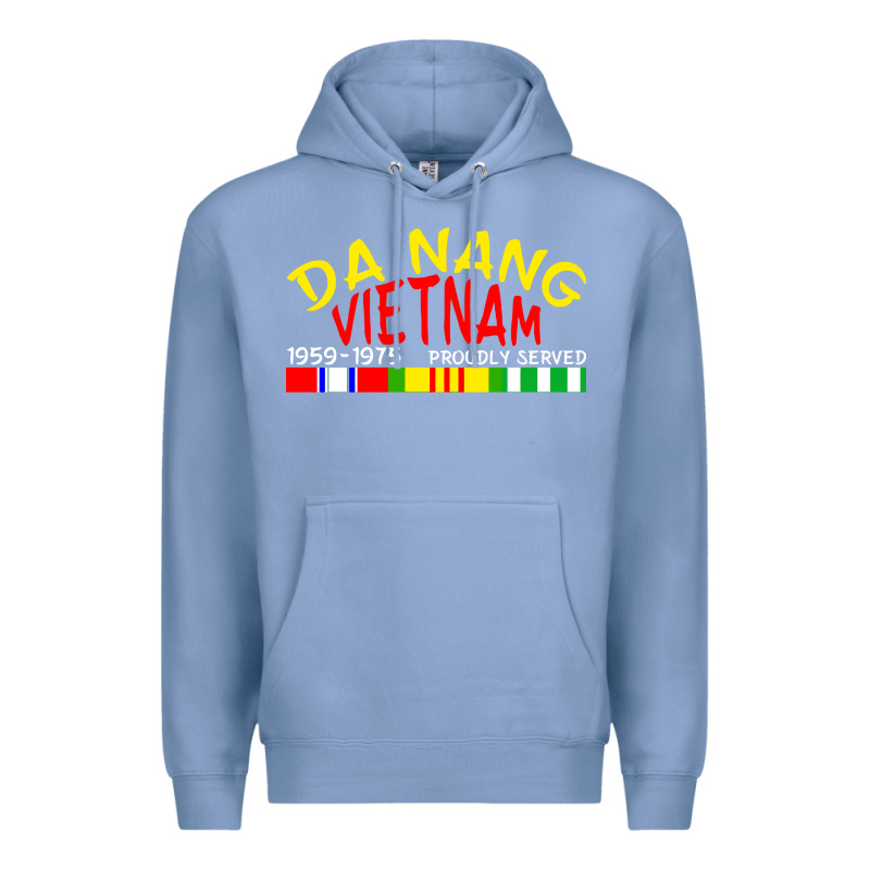 Da Nang Vietnam War Veteran Military Premium Hoodie by linhVisuals | Teevron