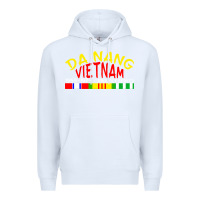 White da nang vietnam war veteran military Premium Hoodie - linhVisuals