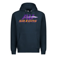 Navy alfred university Premium Hoodie - linhVisuals