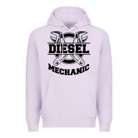 Lilac diesel mechanic Premium Hoodie - linhVisuals