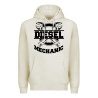 Oatmeal Heather diesel mechanic Premium Hoodie - linhVisuals