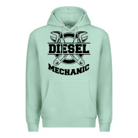 Seafoam diesel mechanic Premium Hoodie - linhVisuals