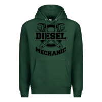 Sports Green diesel mechanic Premium Hoodie - linhVisuals