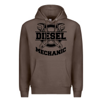 Coffee diesel mechanic Premium Hoodie - linhVisuals