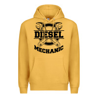 Mustard diesel mechanic Premium Hoodie - linhVisuals
